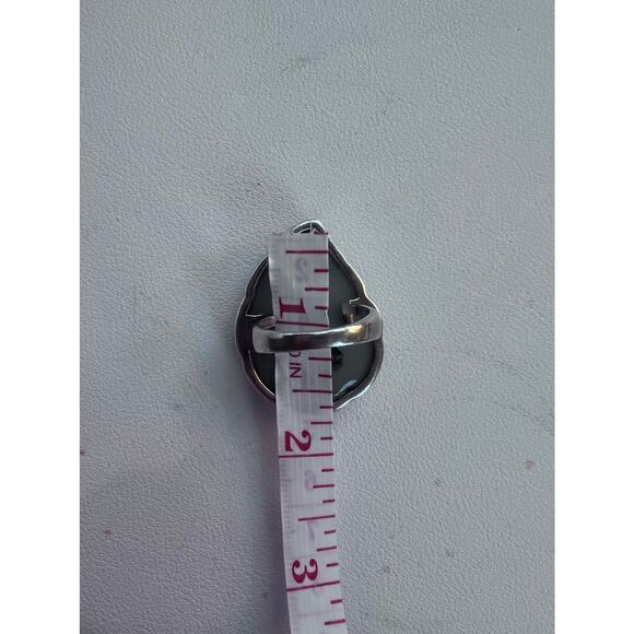 SAJEN WINDOW DRUSY FOREST SAJEN SILVER COLLECTION PLATINUM OVER SILVER RING - Picture 9 of 10